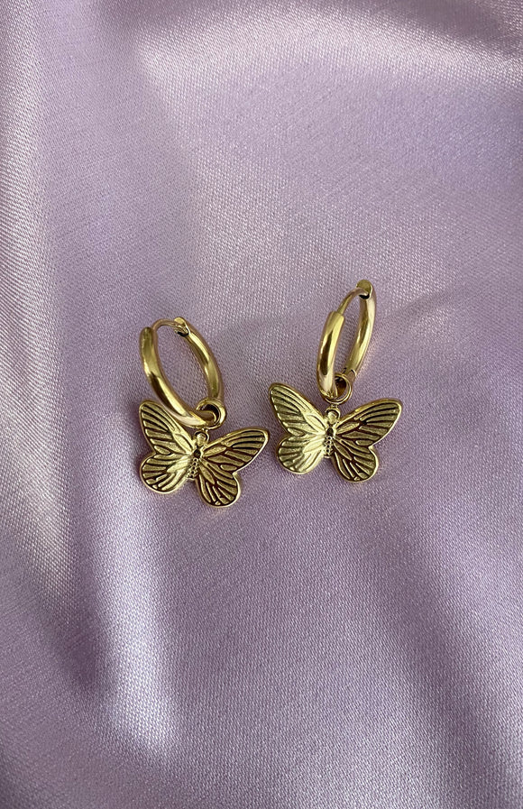 Iggy Gold Butterfly Earrings