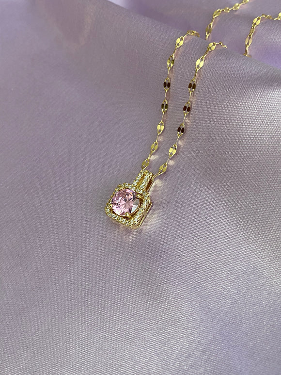 Pink Gem Elegant Necklace